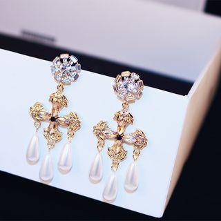 Embellished Earring Gold - One Size