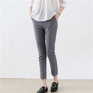 Plain Cropped Trousers