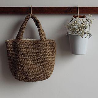 Woven Linen Tote