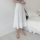 Band-waist Eyelet-lace Skirt