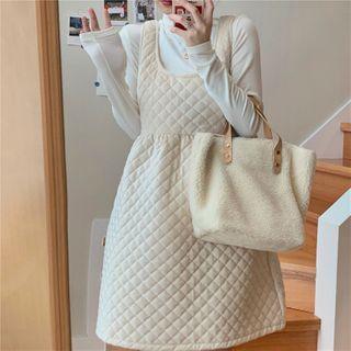 Overall A-line Dress / Mock-neck Top