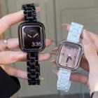 Set: Ceramic Apple Watch Strap + Protective Case