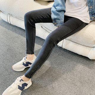 Low Waist Washed Skinny Jeans