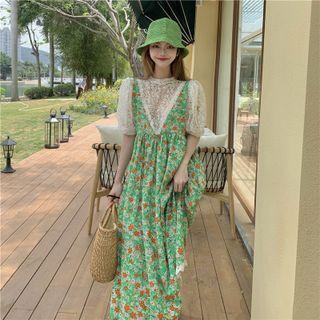 Lace Shirt / Floral Jumper Dress ( Various Designs )