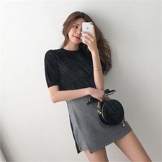 M Lange Wrap Mini Skort