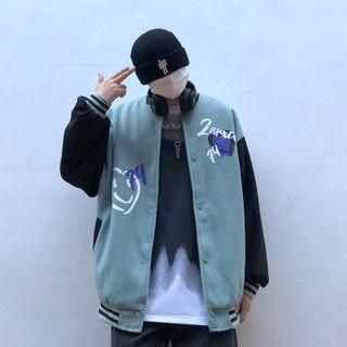 Smiley Face Baseball Jacket