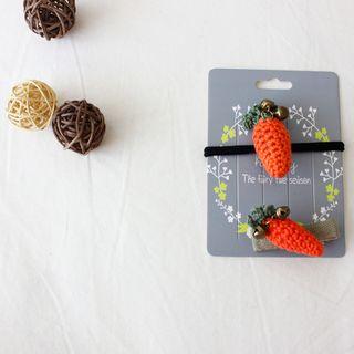 Carrot Hair Tie/ Hair Clip