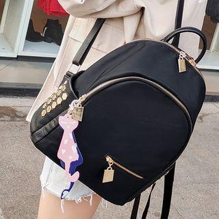 Studded Lightweight Zip Backpack