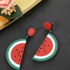 Acrylic Watermelon Dangle Earring As Shown In Figure - One Size
