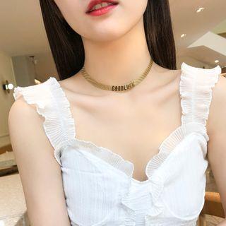 Lettering Choker Necklace