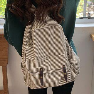 Striped Double Shoulder Bag