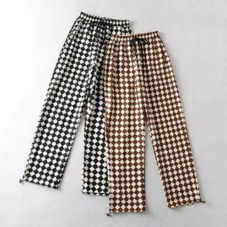 Plaid Loose Fit Sweatpants