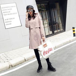 Hooded Zip Long Coat
