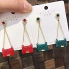 Mini Handbag Alloy Dangle Earring 1 Pair - Red - One Size