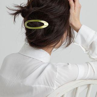 Oval Resin Hair Clip