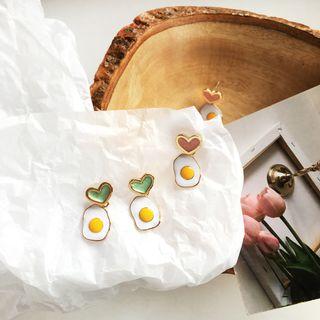 Fried Egg Earring / Clip-on Earring