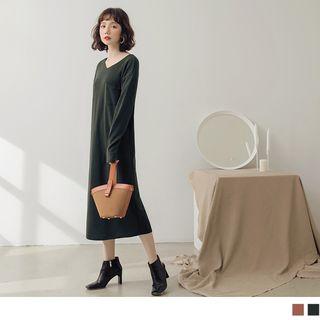 Pocket Plain Dress