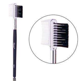 Dual Head Eyelash Makeup Brush With Comb 601# - Random Colors - One Size