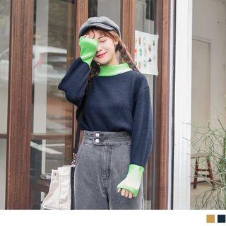 Two Tone Loose Sweater