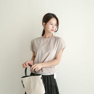 Band-hem Cotton T-shirt