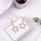 Star Drop Earring 1 Pair - Pentagram - One Size