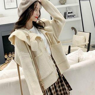 Ruffle Collar Cardigan