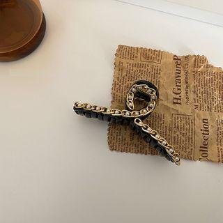 Chain Faux Pearl Hair Clamp