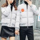 Couple Matching Patch Embroidered Padded Jacket