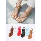 Strappy Patent Flat Sandals
