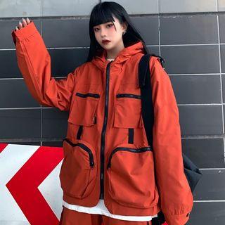 Hooded Zip Utility Jacket / Cargo Harem Pants