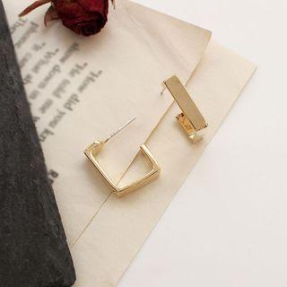Geometric Open-hoop Earring / Clip-on Earring