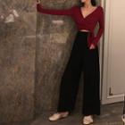 Long-sleeve Top / Wide-leg Pants
