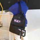 Letter Bow Canvas Backpack