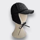 Quilted Cap With Ear Flaps