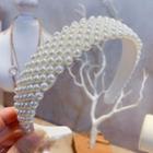 Faux Pearl Headband White - One Size