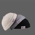 Chinese Character Print Brimless Hat