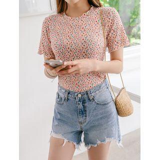 Slim-fit Floral T-shirt