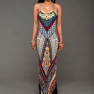 Patterned Sheath Sundress