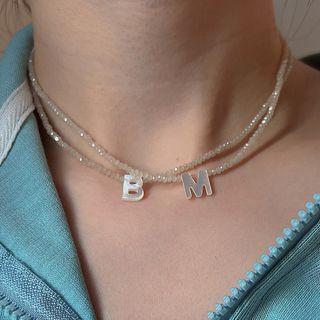 Alphabet Faux Crystal Alloy Choker (various Designs)