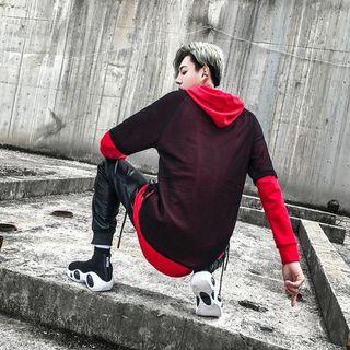 Hooded Mock Two Piece Hoodie