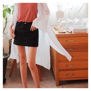 Slit-sleeve Long Shirt