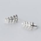 925 Sterling Silver Fern Earrings