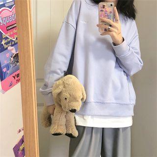 Long-sleeve Embroidered Sweatshirt / Wide-leg Pants