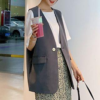 One Button Vest