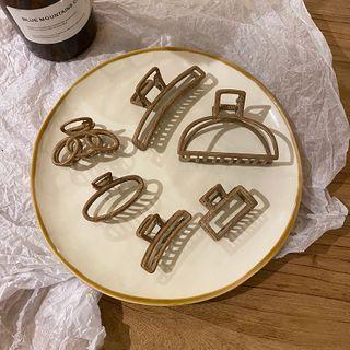 Alloy Faux Wood Hair Clamp