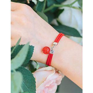 Ball Faux-leather Bracelet