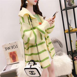 Oversized Striped Cardigan