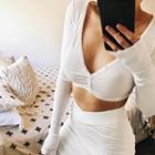 Long Sleeve Button-up Top