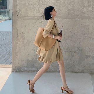 Double Breasted Blazer / Dress Pants / A-line Mini Pleated Skirt