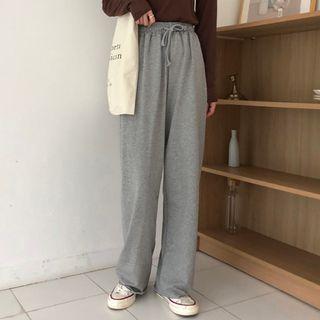 High-waist Straight Leg Sweatpants